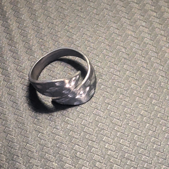 Silver Textured Ring - Picture 2 of 7